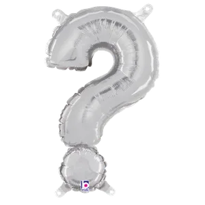 14" SYMBOL ? QUESTION MARK SILVER MEGALOON