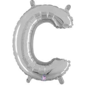 14" LETTER C SILVER MEGALOON