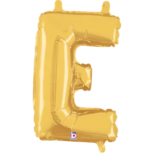 14" LETTER E GOLD MEGALOON