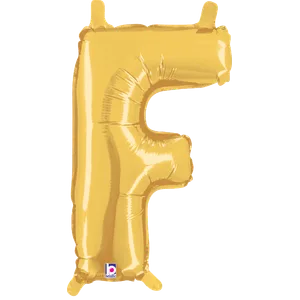 14" LETTER F GOLD MEGALOON