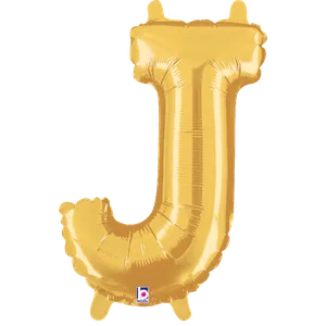 14" LETTER J GOLD MEGALOON