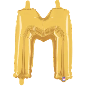 14" LETTER M GOLD MEGALOON
