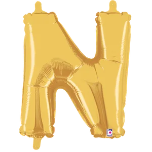 14" LETTER N GOLD MEGALOON