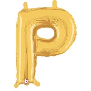 14" LETTER P GOLD MEGALOON