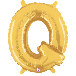 14" LETTER Q GOLD MEGALOON