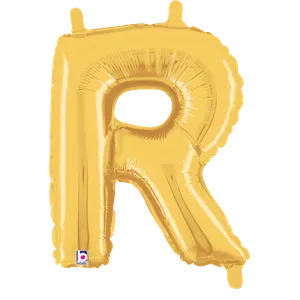 14" LETTER R GOLD MEGALOON