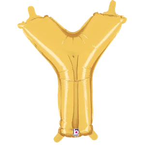 14" LETTER Y GOLD MEGALOON