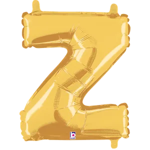 14" LETTER Z GOLD MEGALOON