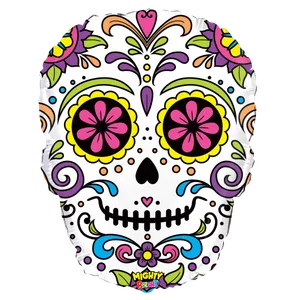 27" MIGHTY SUGAR SKULL HELIUM SHAPE