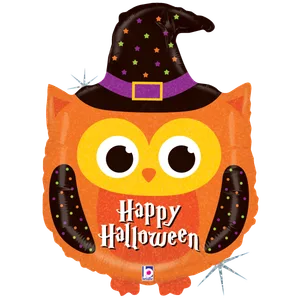 32" HALLOWEEN OWL HOLOGRAPHIC SHAPE