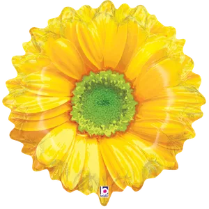24" BRIGHT BLOOMS YELLOW SHAPE 