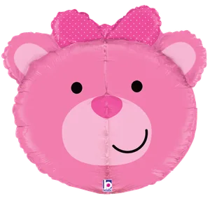27" DIMENSIONALS BABY GIRL BEAR MULTI-SIDED SHAPE