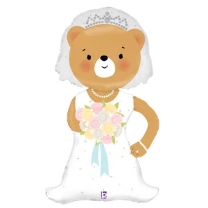 43" LINKY BRIDE BEAR SHAPE 
