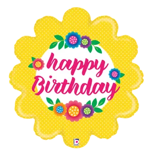 29" FLOWER BIRTHDAY SHAPE