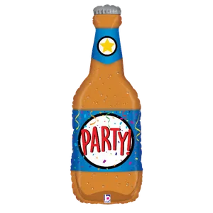 34" PARTY BEER BOTTLE CLEAR SHAPE