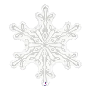 38" CLEAR SNOWFLAKE SHAPE