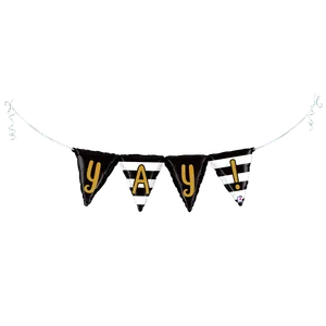 40" YAY! BUNTING AIR-FILLED SHAPE