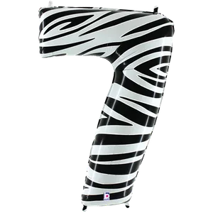 34" NUMBER 7 ZEBRA MEGALOON