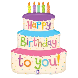 27" GIRLY BIRTHDAY CAKE SHAPE