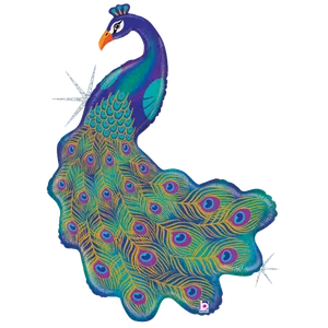 42" GLITTER PEACOCK 