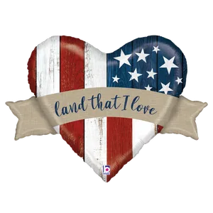 32" PATRIOTIC LAND THAT I LOVE SHAPE 