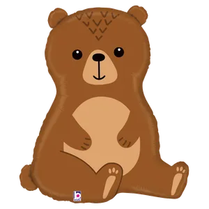 34" WOODLAND BEAR SHAPE