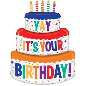 48" SPECIAL DELIVERY BIRTHDAY CAKE HOLOGRAPHIC SHAPE