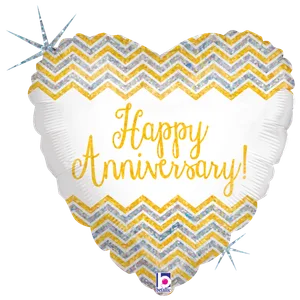 18" CHEVRON ANNIVERSARY HOLOGRAPHIC