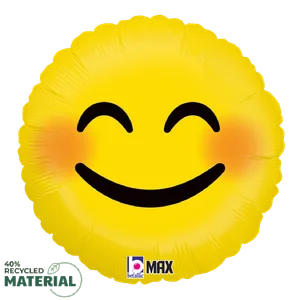 18" EMOJI SMILEY MAX FLOAT ROUND