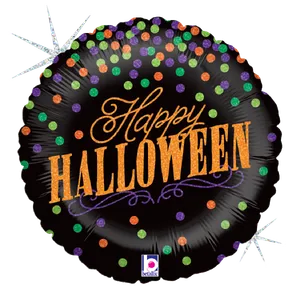 18" GLITTERING HALLOWEEN CONFETTI HOLOGRAPHIC