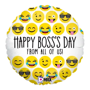 18" EMOJI BOSS'S DAY