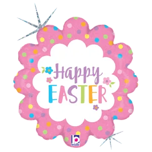 18" EASTER FLOWERS HOLOGRAPHIC