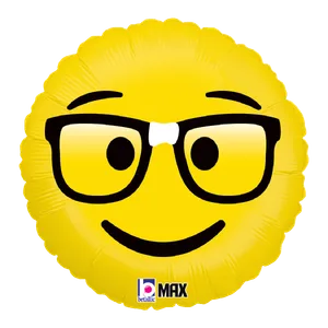 18" EMOJI NERD MAX FLOAT ROUND