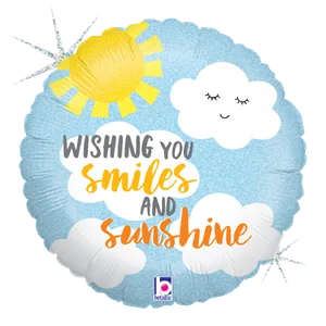 18" SMILES AND SUNSHINE HOLOGRAPHIC