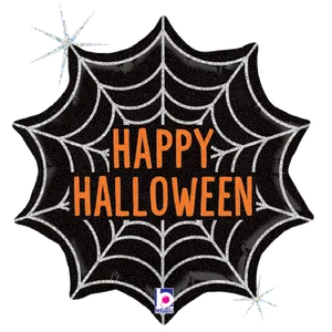 18" HALLOWEEN WEB GLITTER HOLOGRAPHIC