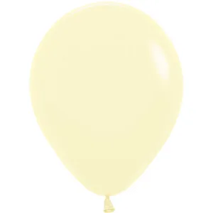 5" PASTEL MATTE YELLOW - 100 CT