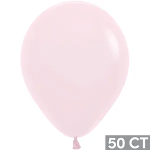 11" PASTEL MATTE PINK 50 CT