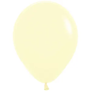 11" PASTEL MATTE YELLOW - 100 CT
