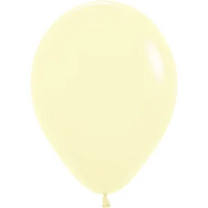 11" PASTEL MATTE YELLOW - 25 CT