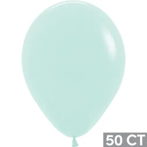 11" PASTEL MATTE GREEN 50 CT