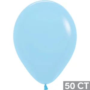 11" PASTEL MATTE BLUE 50 CT