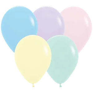 11" PASTEL MATTE ASSORTED-PINK - 25 CT