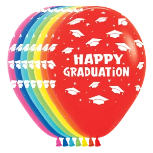 11" HAPPY GRADUATION HATS ALL OVER ASSORTMENT