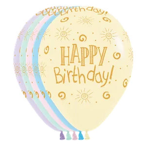 11" PASTEL MATTE GOLD BIRTHDAY