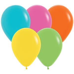 11" TROPICAL ASSORTMENT - 25 CT