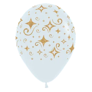 11" GOLDEN DIAMONDS FASHION WHITE