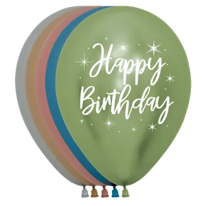 11" HAPPY BIRTHDAY REFLEX 