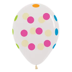 11" NEON POLKA DOT AROUND