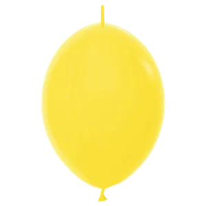 12" FASHION YELLOW LINK-O-LOON - 50 CT