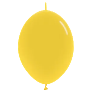 12" CRYSTAL YELLOW LINK-O-LOON - 50 CT